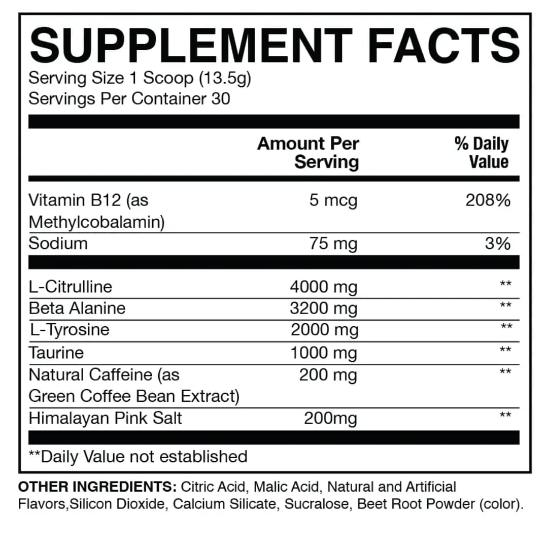 RAW CBUM Essential Pre-workout