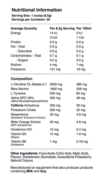 Red Dragon Nutritionals Dragon's Breath Pre-workout