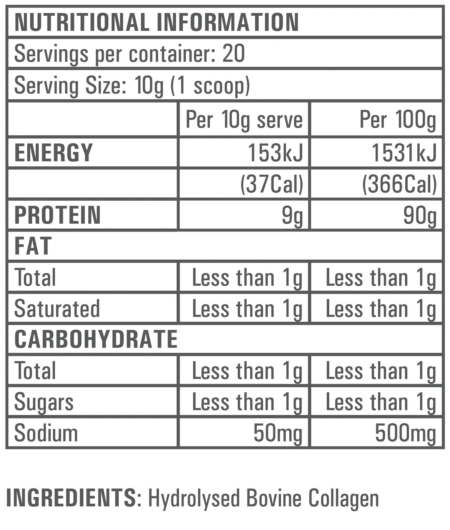 Gen-Tec Nutrition Hydrolysed Collagen Peptides