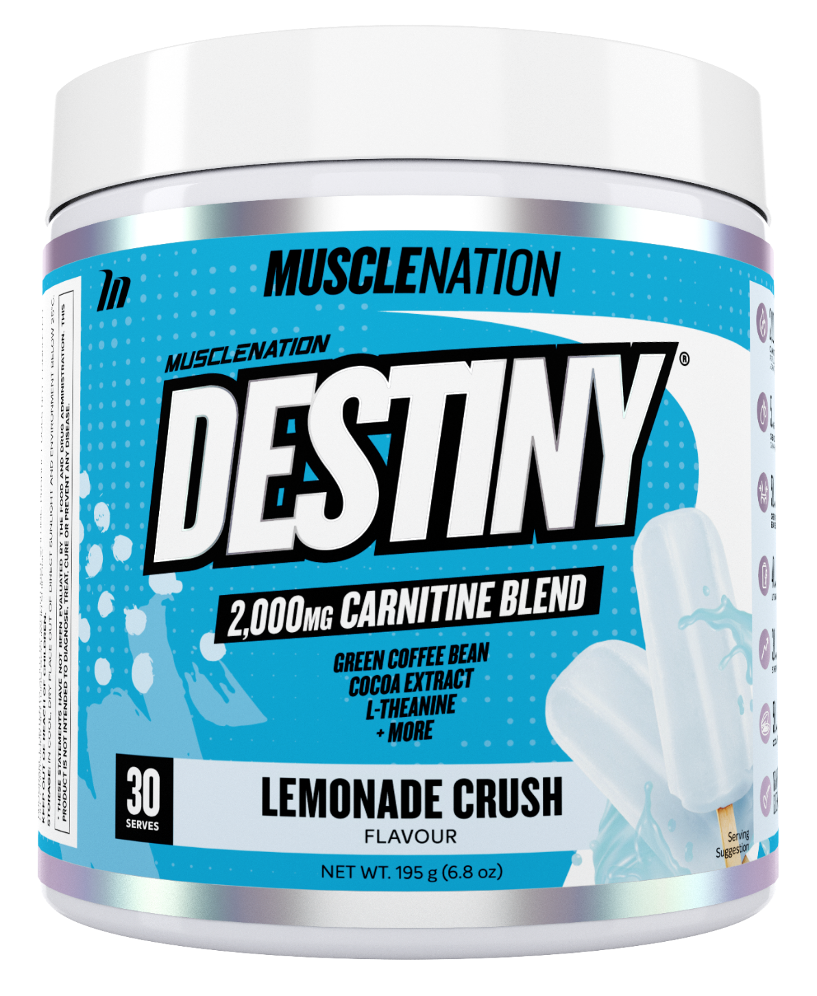 Muscle Nation DESTINY Pre Workout Fat Burning Loss & Energy Boost