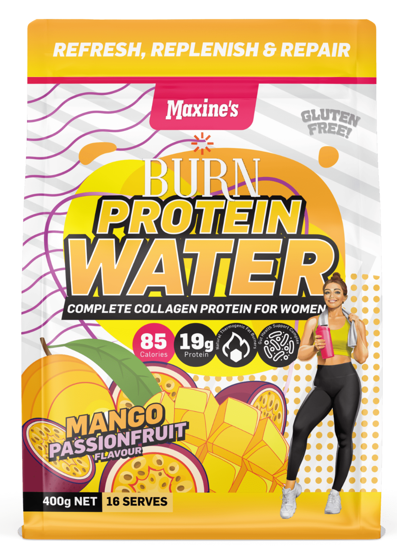 Maxine's Burn Protein Water + Collagen Protein