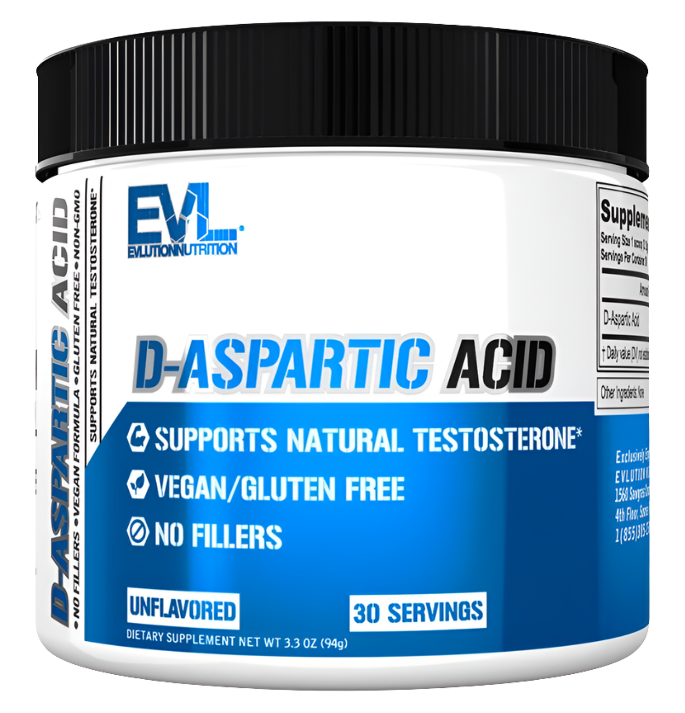 EVLution Nutrition D-Asparic Acid 30 Serve