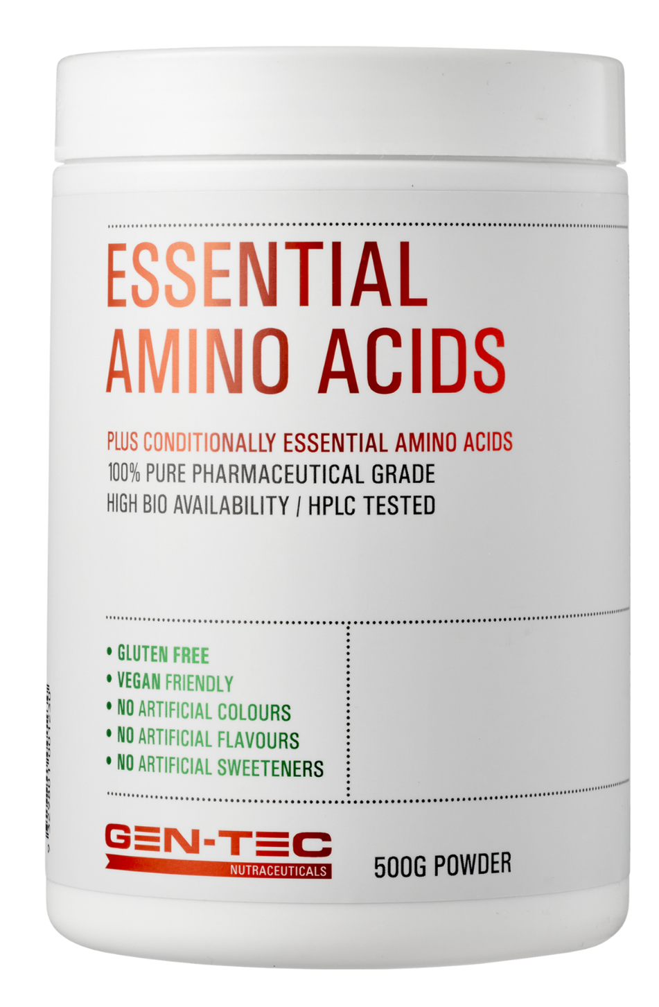 Gen-Tec Nutrition Pure Essential Amino Acids EAAs