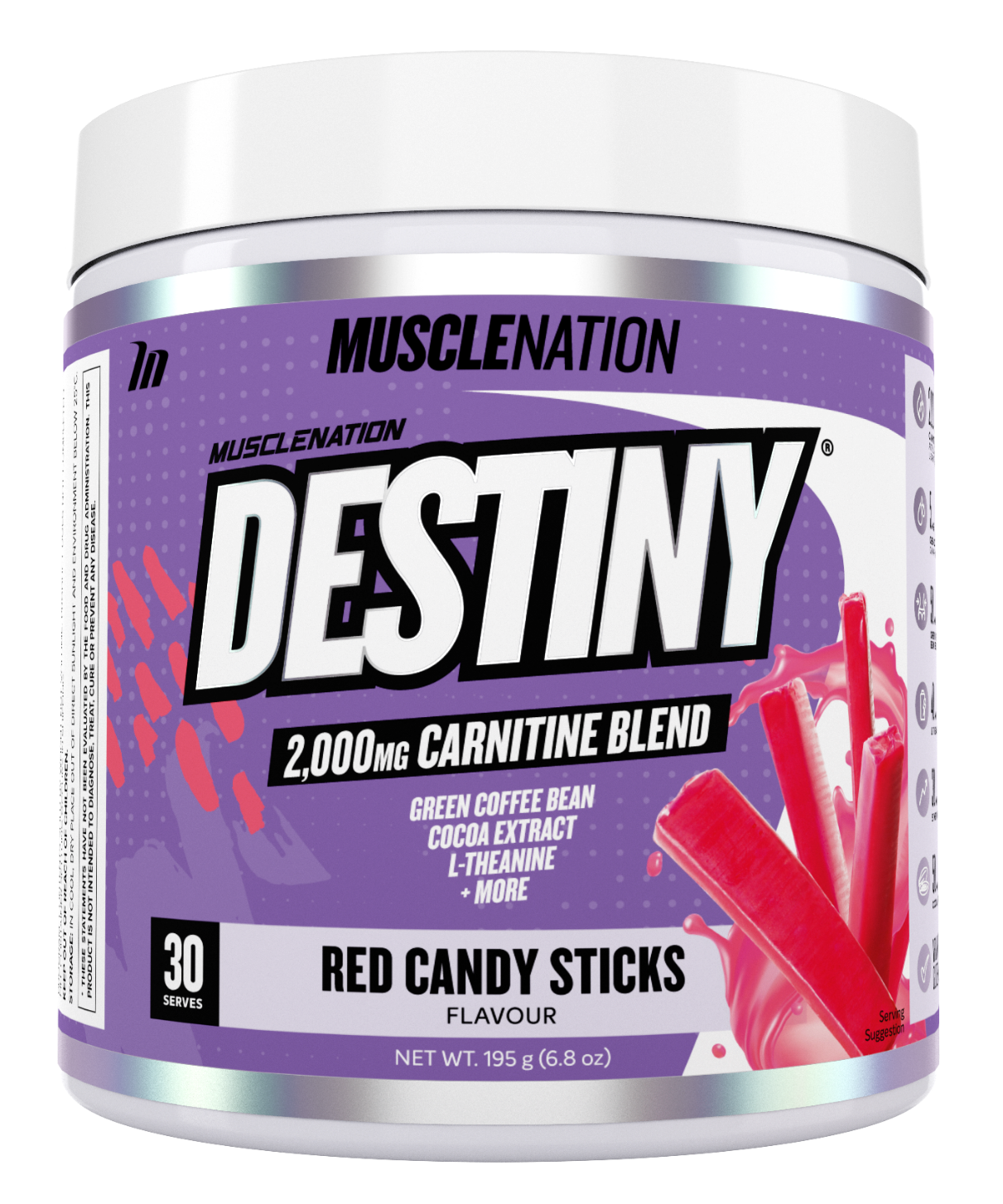 Muscle Nation DESTINY Pre Workout Fat Burning Loss & Energy Boost