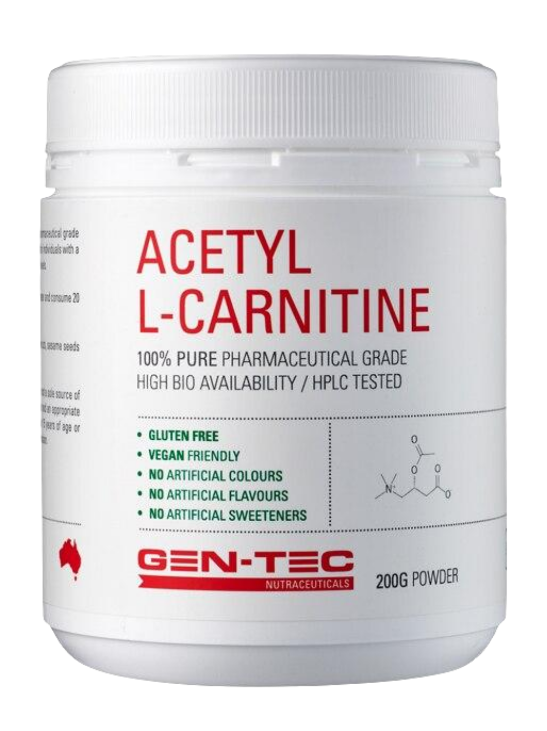 Gen-Tec Nutrition Pure Acetyl L-Carnitine