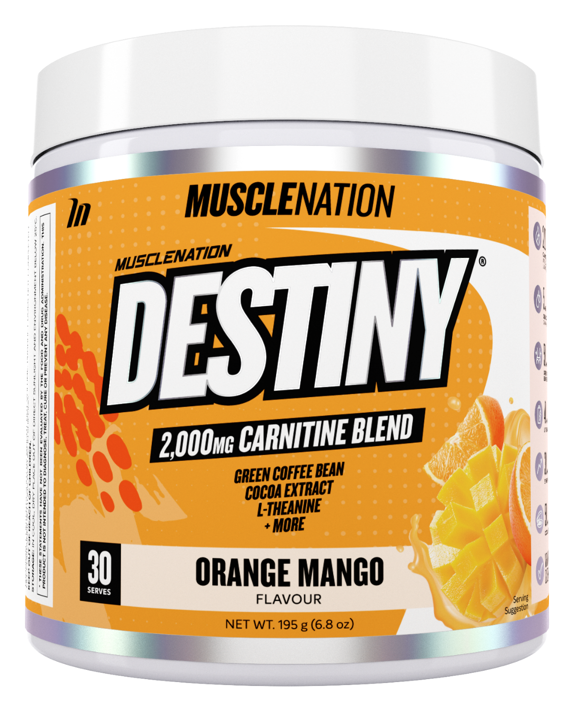 Muscle Nation DESTINY Pre Workout Fat Burning Loss & Energy Boost