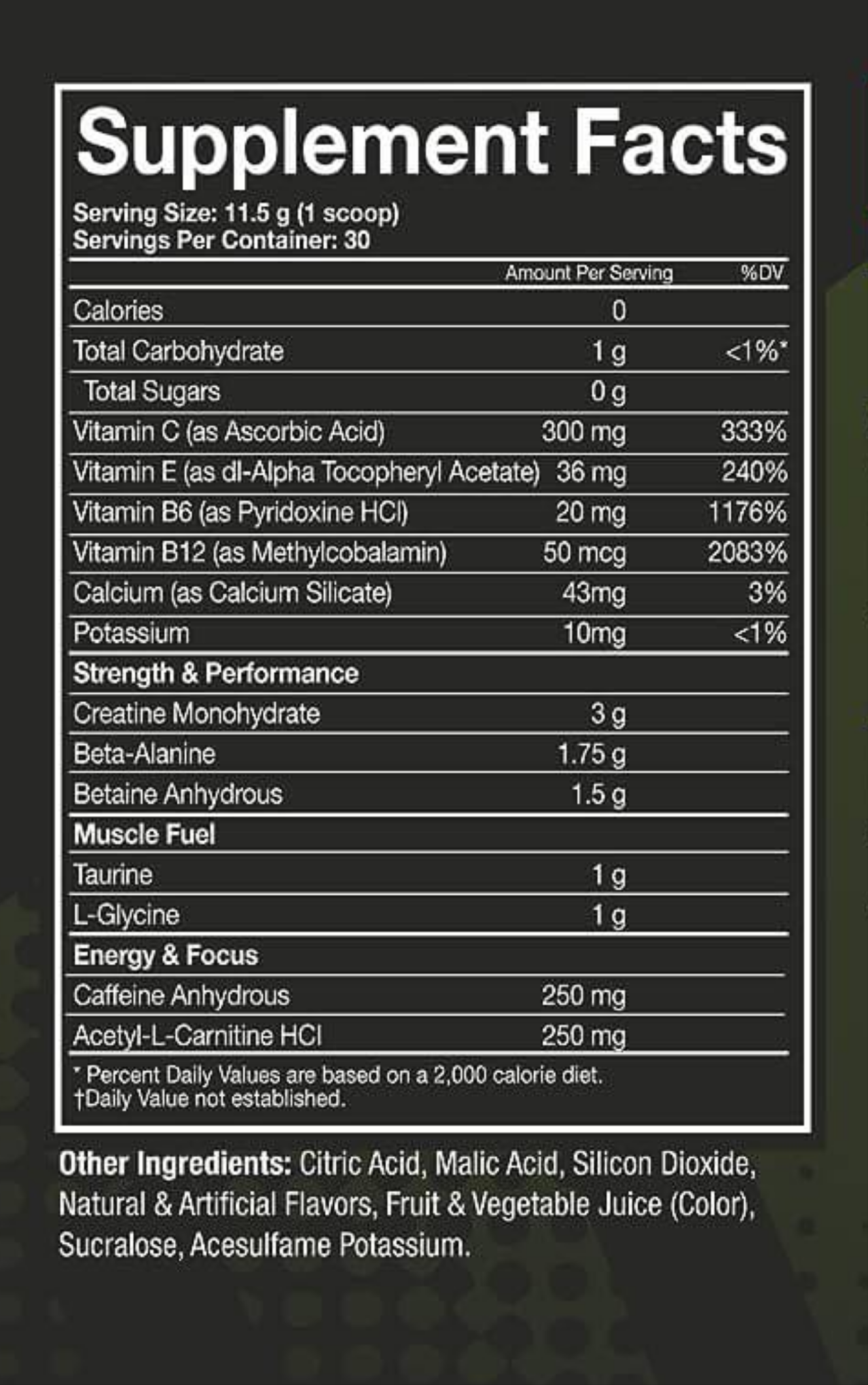 Musclepharm Assault Sport Pre Workout