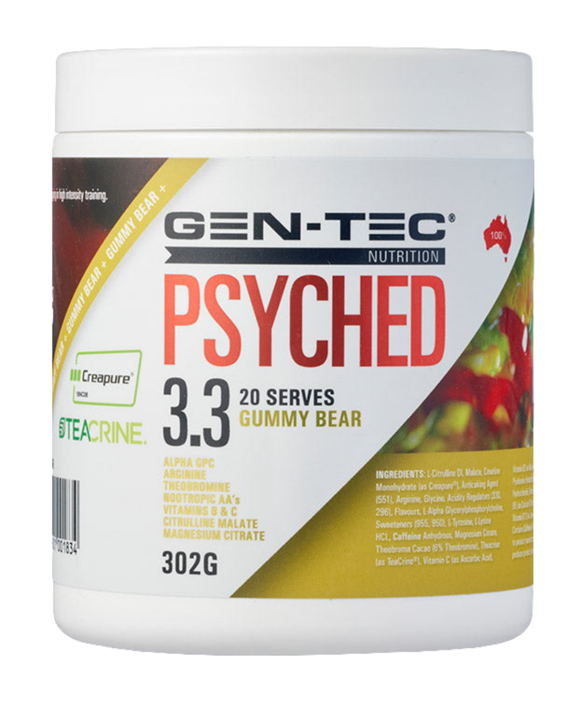 Gen-Tec Nutrition Psyched 3.3 Pre Workout