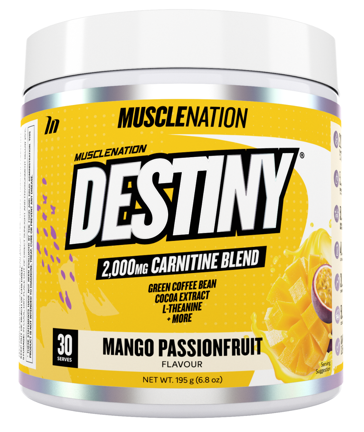 Muscle Nation DESTINY Pre Workout Fat Burning Loss & Energy Boost