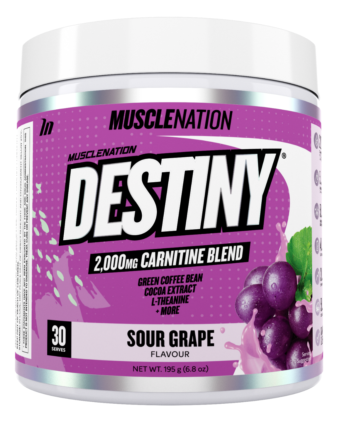 Muscle Nation DESTINY Pre Workout Fat Burning Loss & Energy Boost