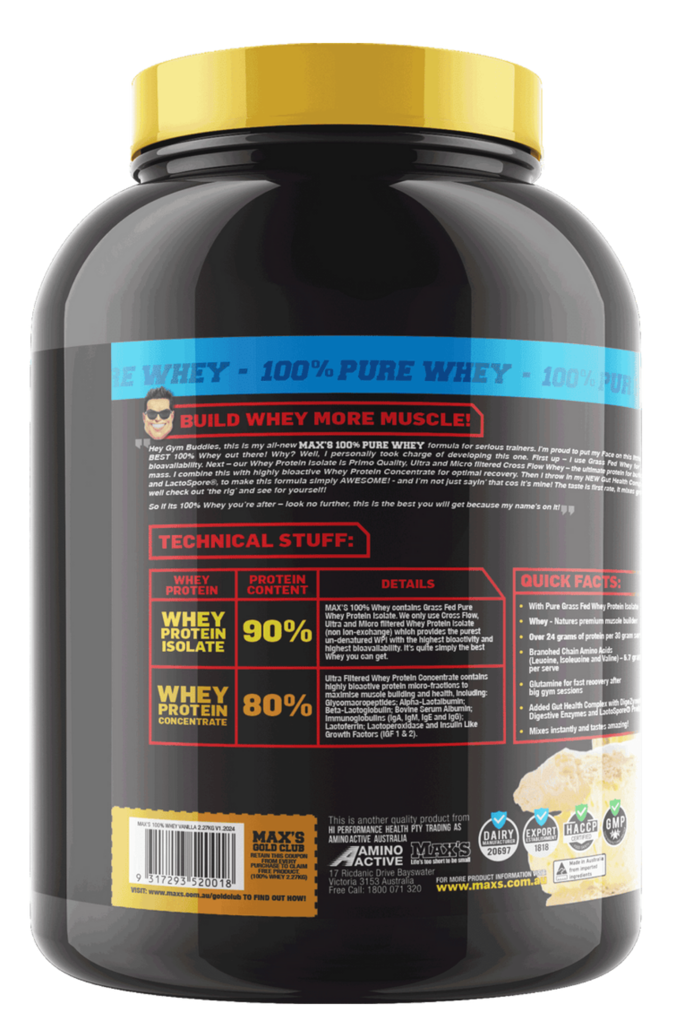 Max's 100% Whey Protein