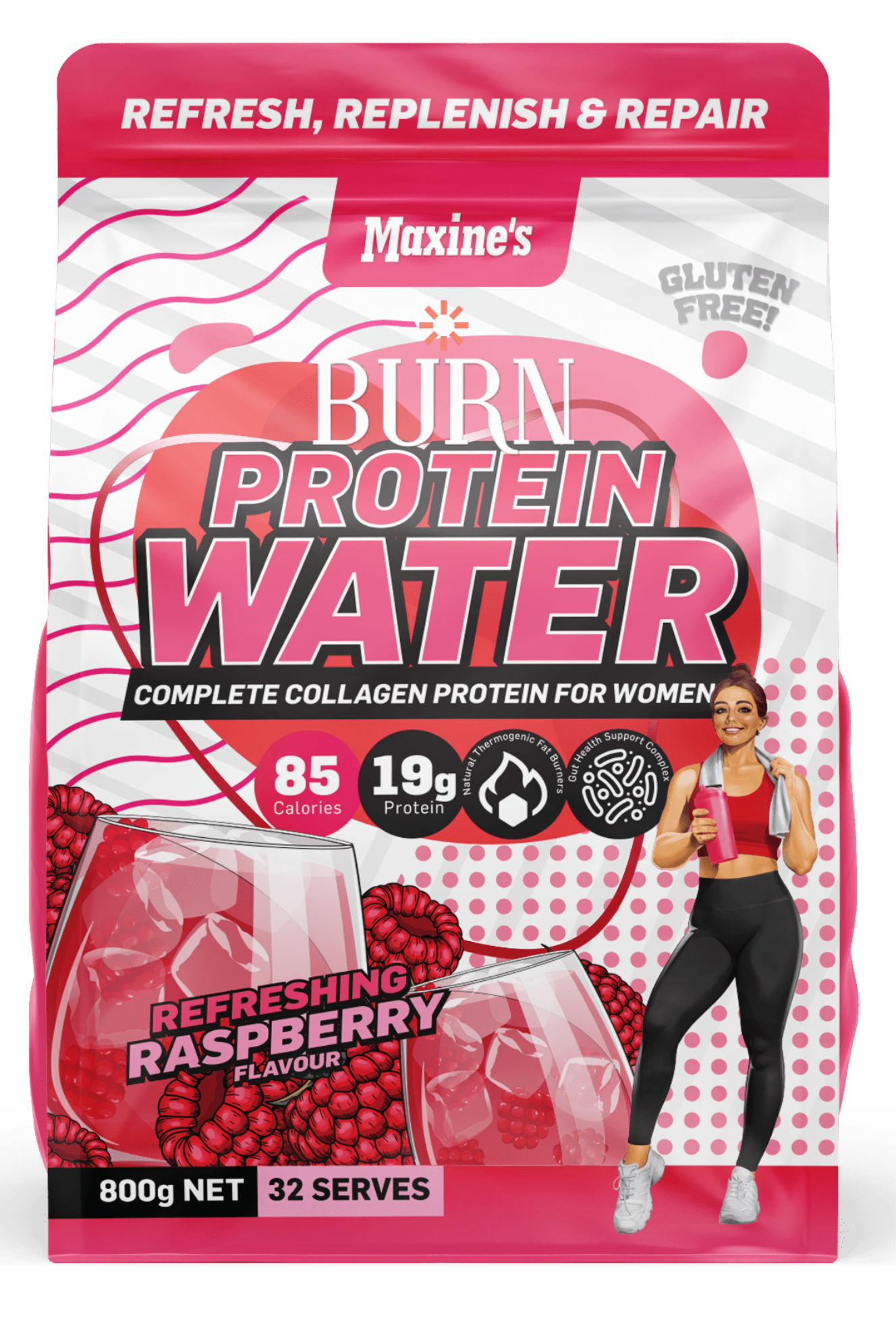 Maxine's Burn Protein Water + Collagen Protein