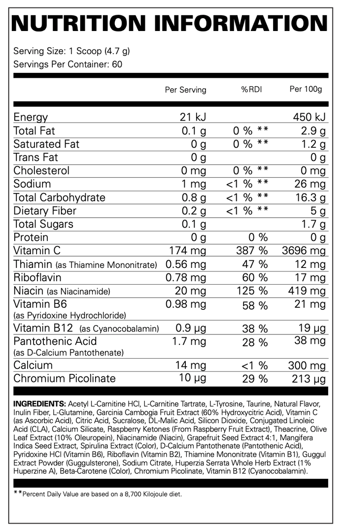 EHP Labs Oxyshred Non-Stim