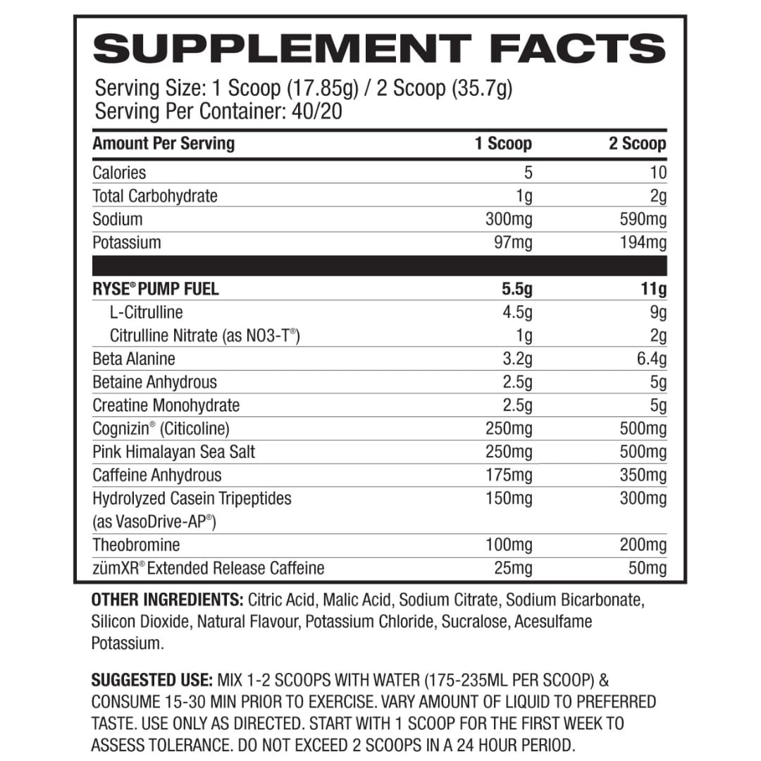 Ryse Godzilla Pre Workout