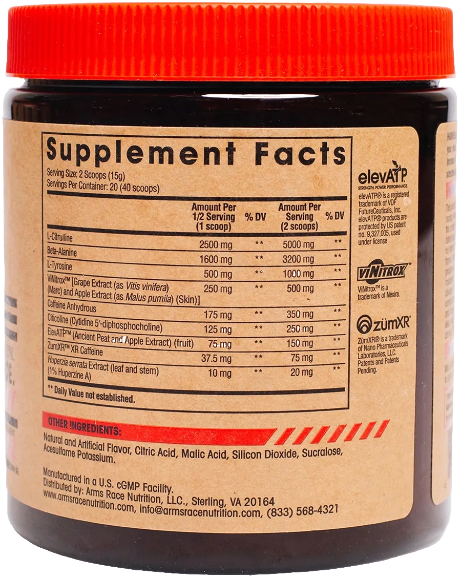 Arms Race Nutrition Harness Pre - Workout