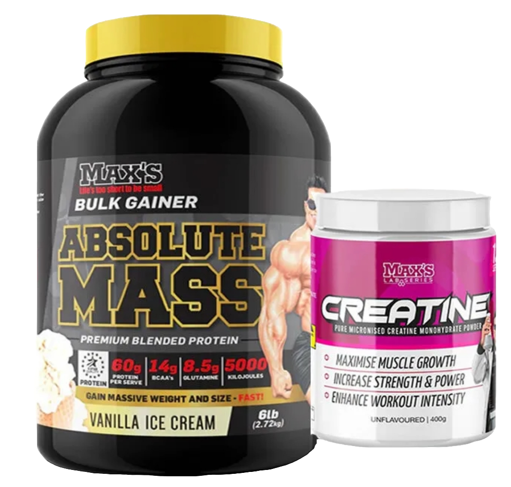 Max's Absolute Mass + Max's Creatine Monohydrate