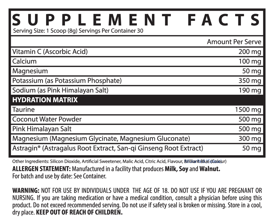 Inspired Nutraceuticals Hydrate