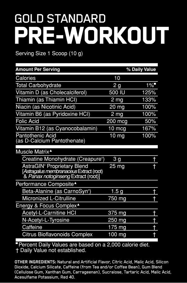 Optimum Nutrition Gold Standard Pre Workout
