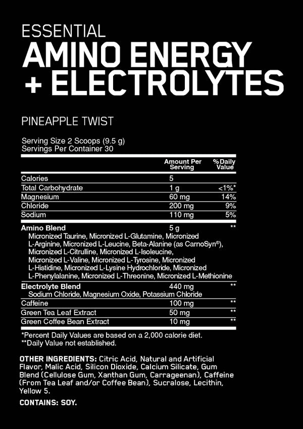 Optimum Nutrition Amino Energy + Electrolytes – Hydration & Recovery Boost
