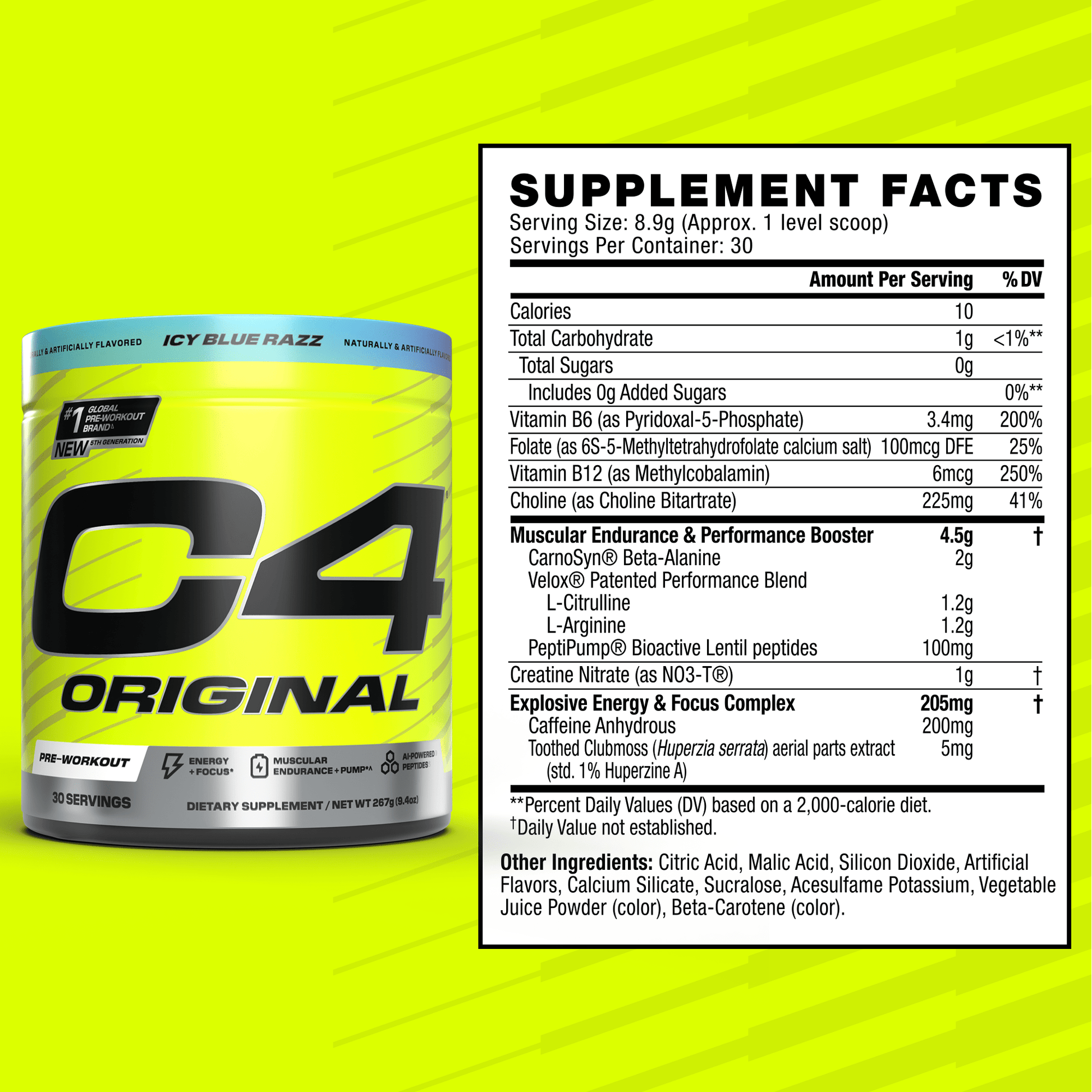 Cellucor C4 Original Pre-Workout 50 Servings – Enhance Energy & Endurance