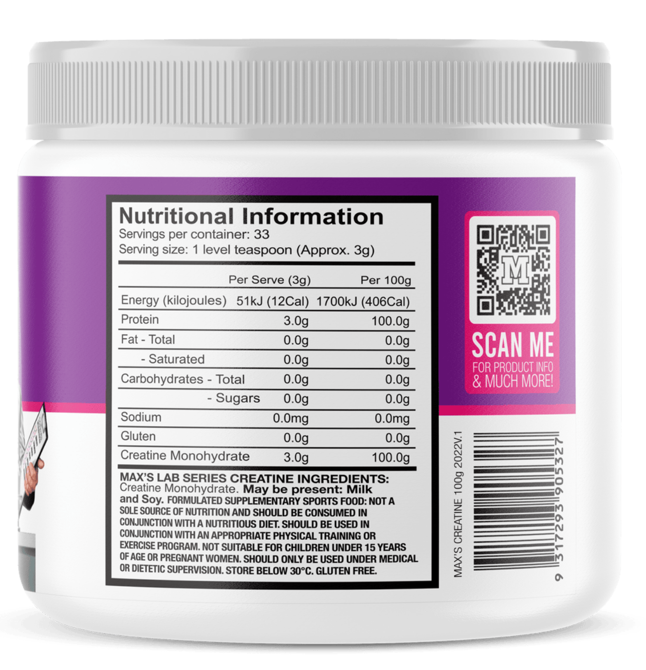 Max's Creatine Monohydrate