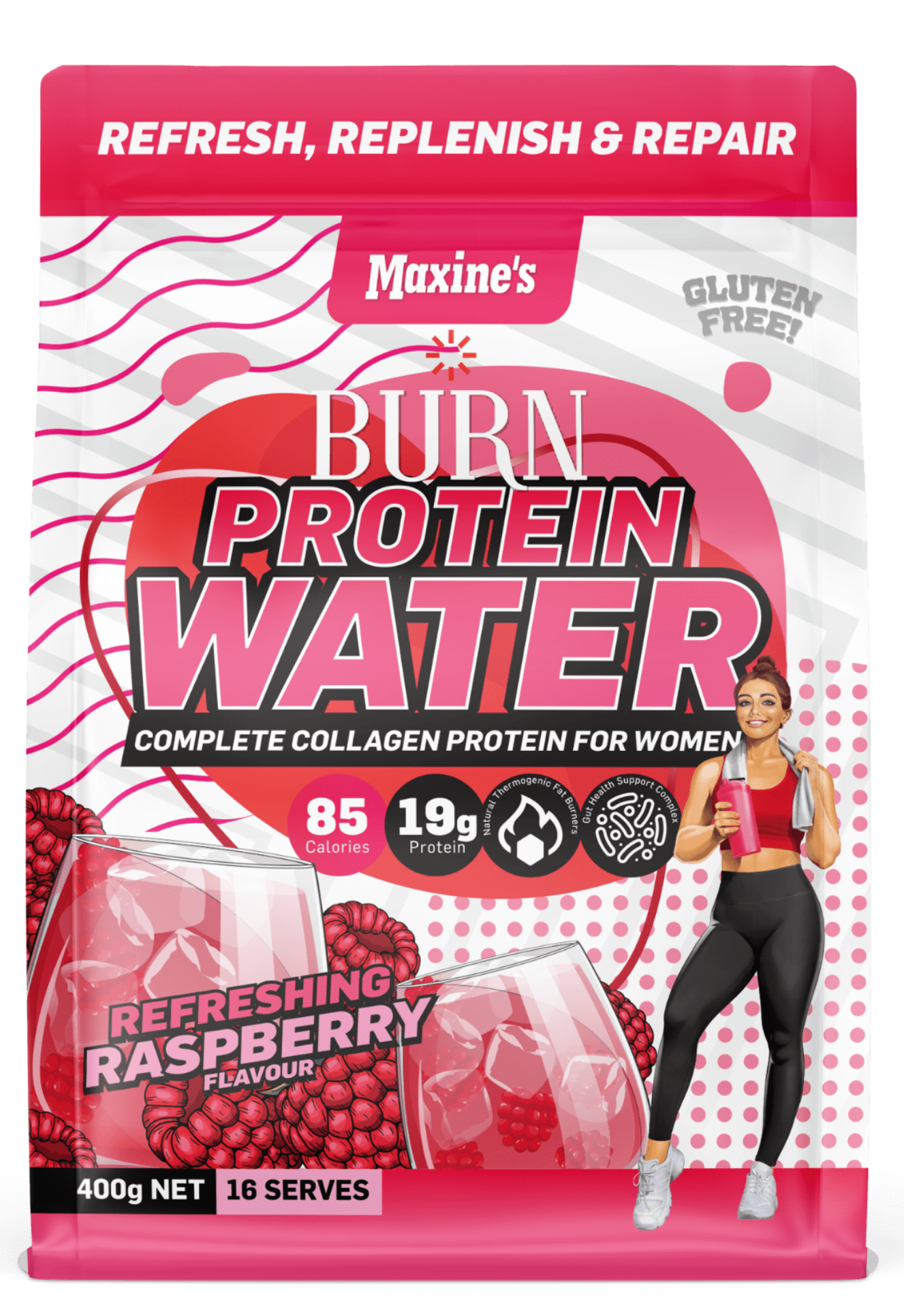 Maxine's Burn Protein Water + Collagen Protein