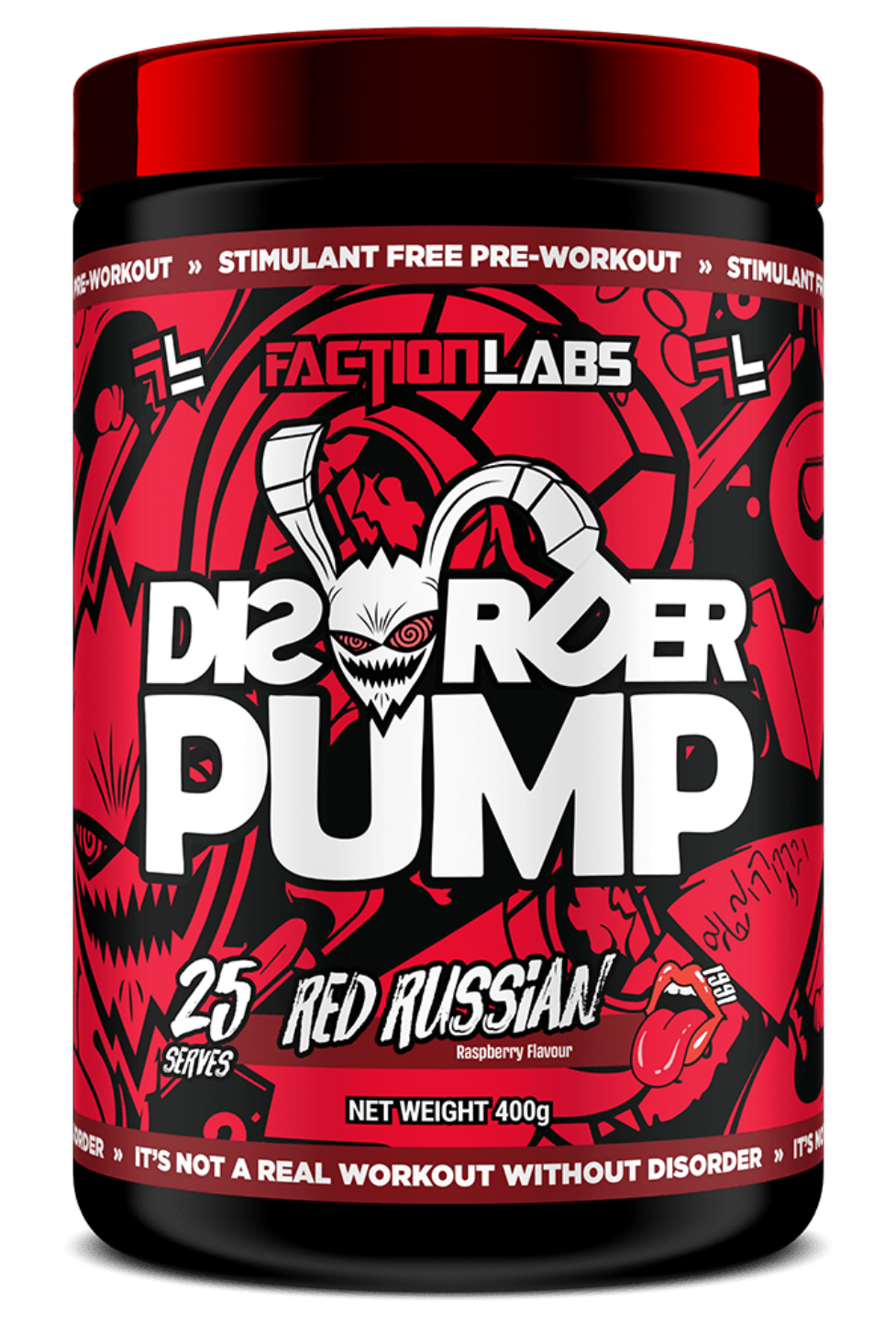 Faction Labs Disorder Pump – Caffeine-Free Pre-Workout for Insane Muscle Pumps