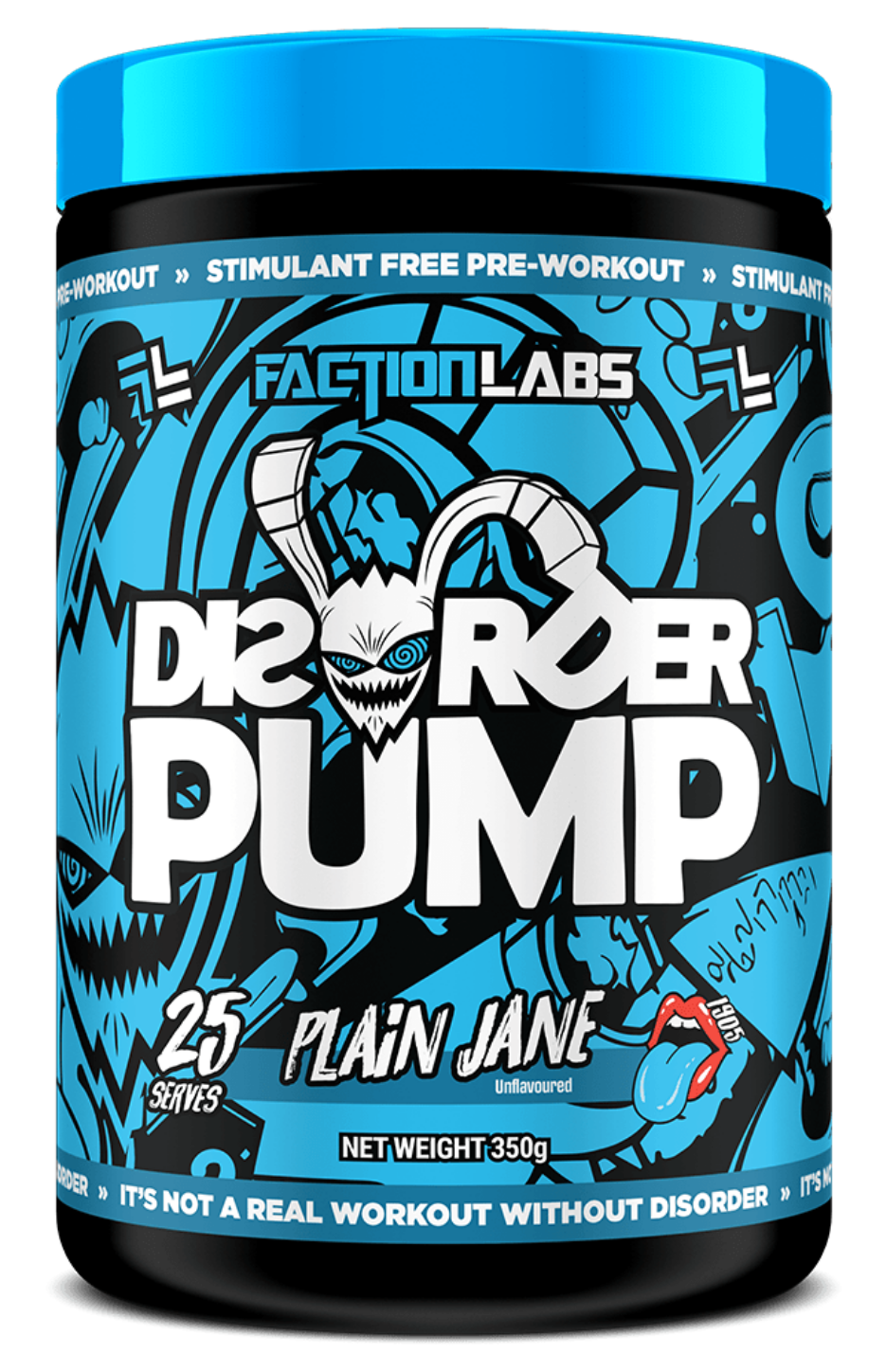 Faction Labs Disorder Pump – Caffeine-Free Pre-Workout for Insane Muscle Pumps