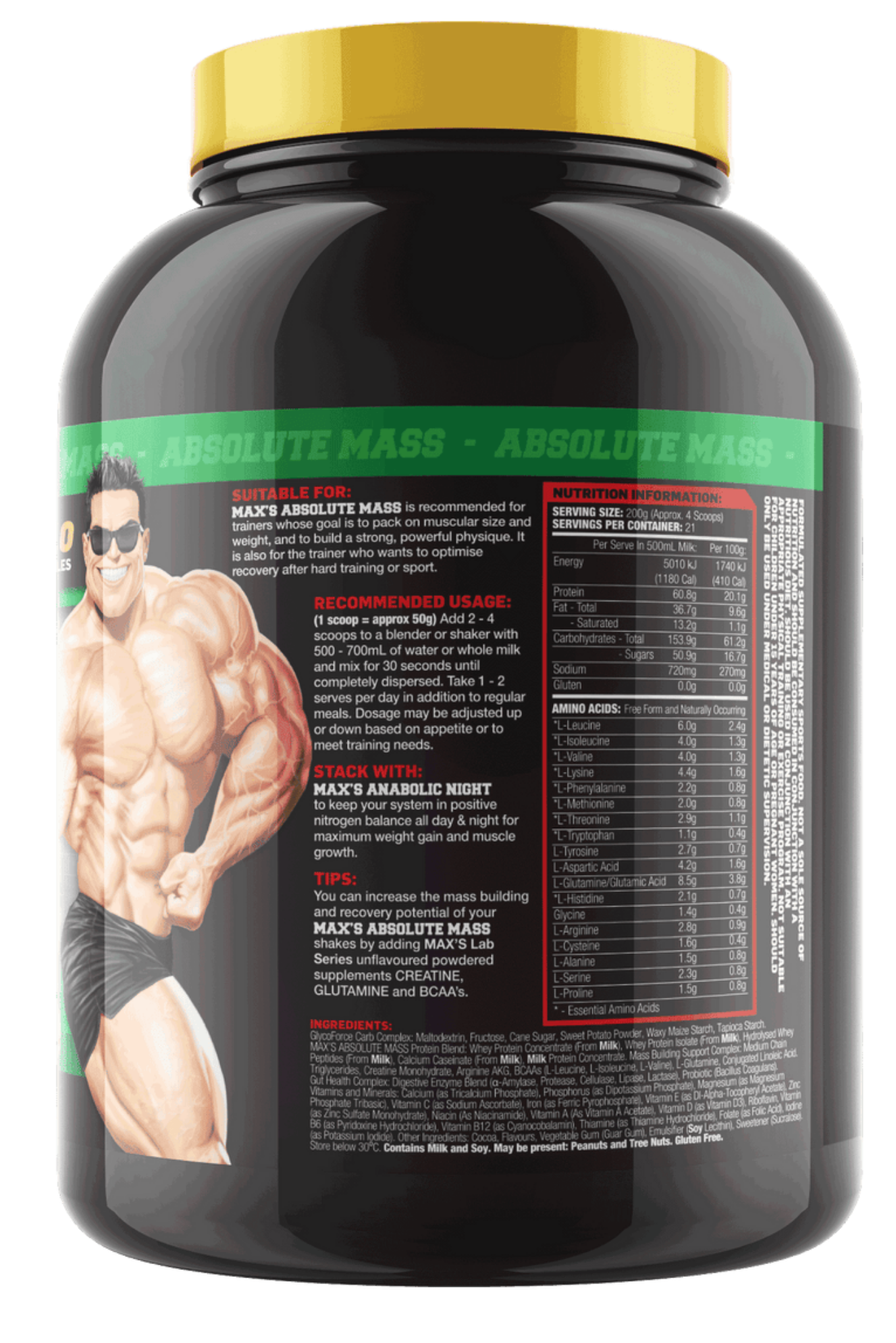 Max's Absolute Mass