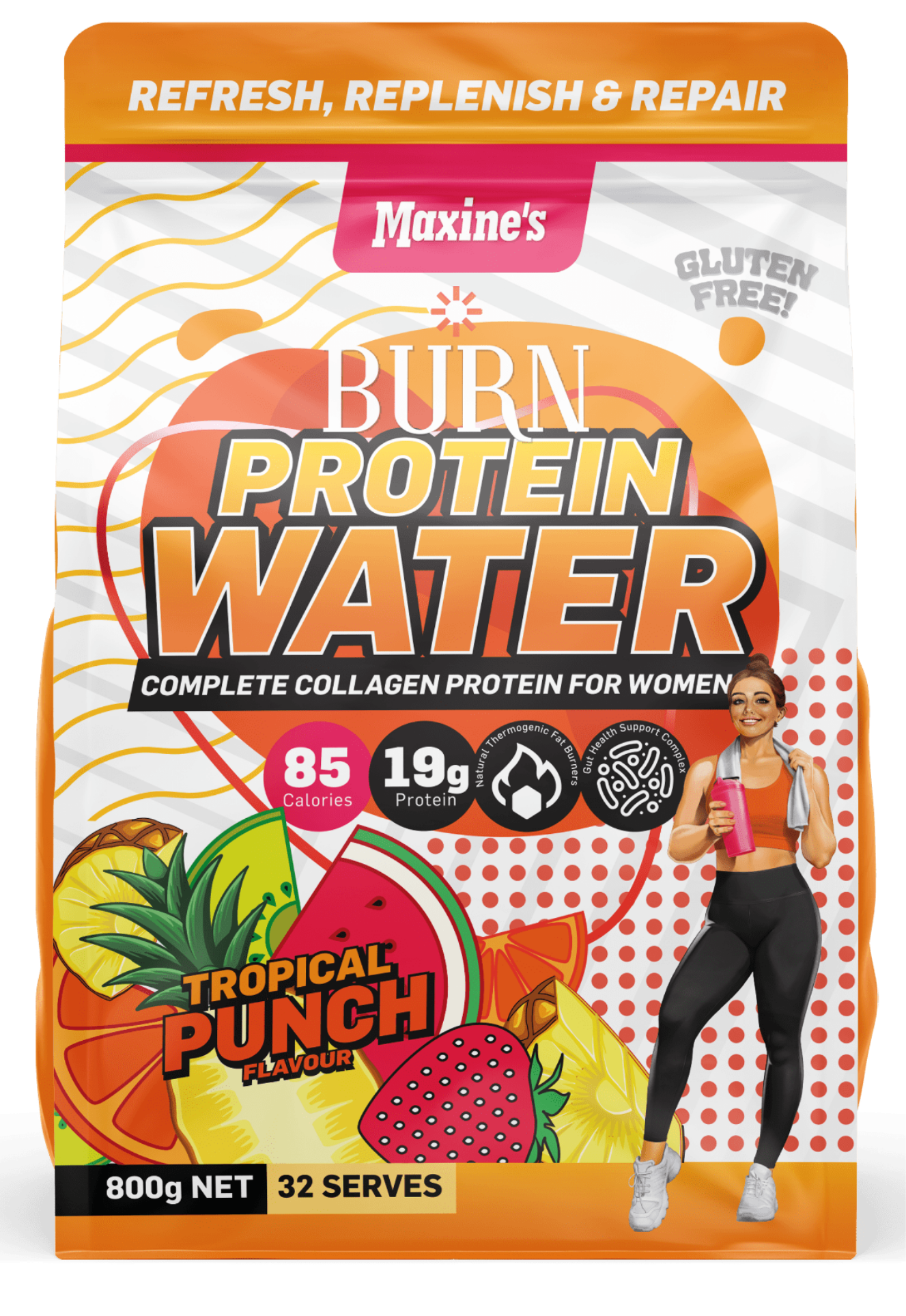 Maxine's Burn Protein Water + Collagen Protein