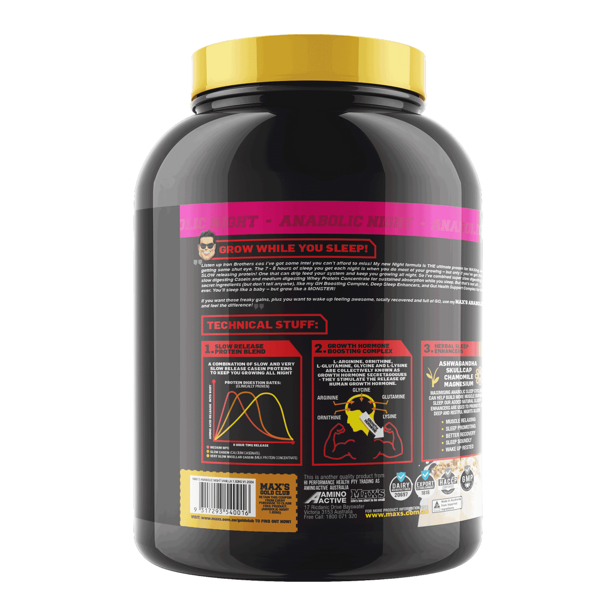 Max's  Anabolic Night + Max's Creatine Monohydrate Stack