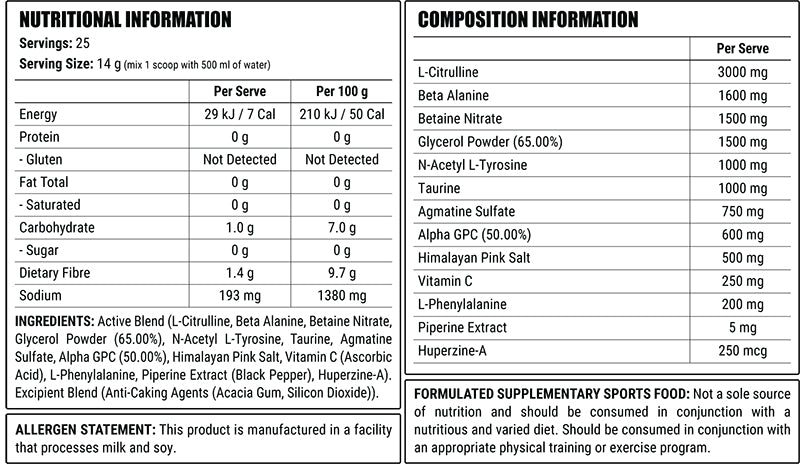 Faction Labs Disorder Pump – Caffeine-Free Pre-Workout for Insane Muscle Pumps